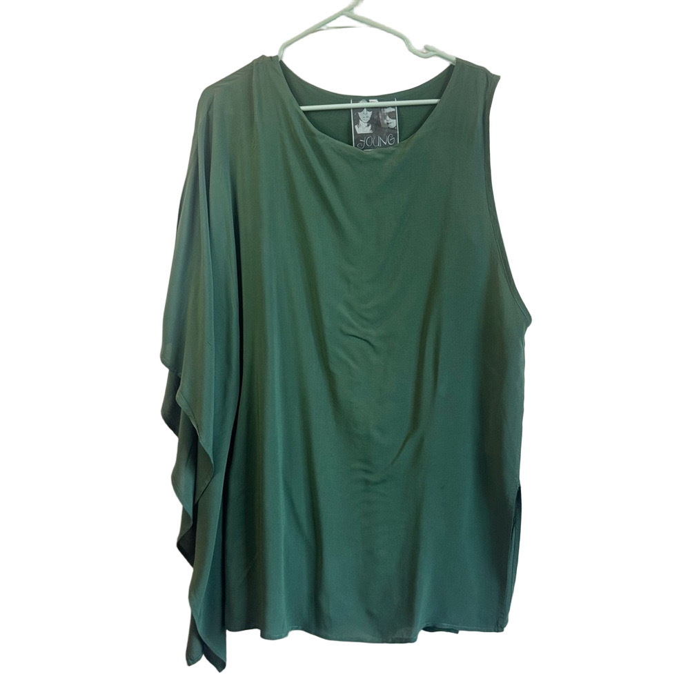YOUNG FABULOUS & BROKE Asymmetrical Drape Mini Dress